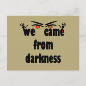 Lustiges Halloween Feiertagspostkarte (Vorderseite)