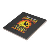 Lustiges Halloween-Fuchs-Mensch-Kostüm Fliese (Seite)
