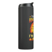 Lustiges Halloween-Fuchs-Mensch-Kostüm Thermosbecher (Nach links gedreht)