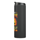 Lustiges Halloween-Fuchs-Mensch-Kostüm Thermosbecher (Nach rechts gedreht)