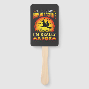 Lustiges Halloween-Fuchs-Menschenkostüm Fächer