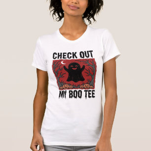 Lustiges Halloween-Geist Boo T-Shirt Vintage Vekto