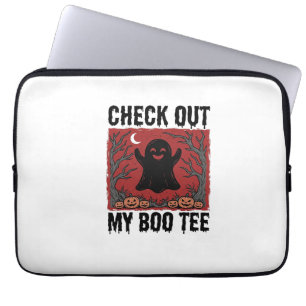 Lustiges Halloween-Geist Boo T-Shirt Vintage Vekto Laptopschutzhülle