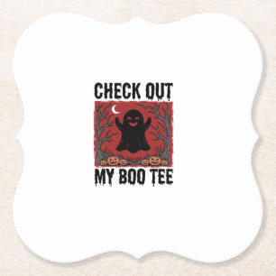 Lustiges Halloween-Geist Boo T-Shirt Vintage Vekto Untersetzer