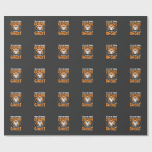Lustiges Halloween-Geist-Mensch-Kostüm Vintage Geschenkpapier