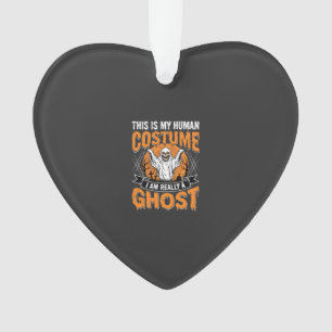 Lustiges Halloween-Geist-Mensch-Kostüm Vintage Ornament