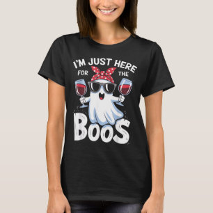 Lustiges Halloween-Geister-Design Ich bin hier für T-Shirt