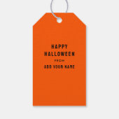 Lustiges Halloween Geschenkanhänger (Rückseite)