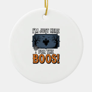 Lustiges Halloween-Gespenst T-Shirt Design_1 Keramik Ornament