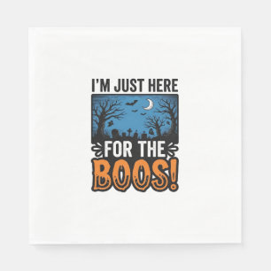 Lustiges Halloween-Gespenst Vintage T-Shirt Design Serviette