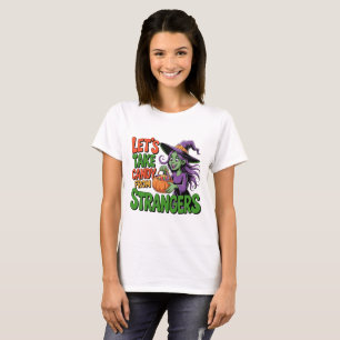 Lustiges Halloween-Hexen-Süßigkeiten-Streich-oder- T-Shirt