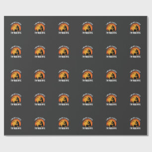 Lustiges Halloween-Hexenfrau-Kessel-Design Geschenkpapier