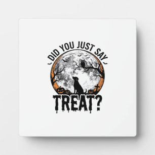 Lustiges Halloween-Hunde-Leckerli Vintage-Vector-D Fotoplatte