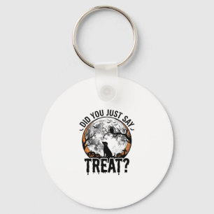 Lustiges Halloween-Hunde-Leckerli-Vintage-Vector-D Schlüsselanhänger