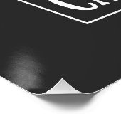 Lustiges Halloween-Katz-Geist-Kürbis-Design Catlow Poster (Ecke)