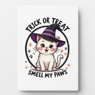 Lustiges Halloween-Katzenshirt - Süßes Trick-or-Tr Fotoplatte