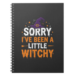 Lustiges Halloween-Kleines-Hexen-Zitat-Design Notizblock