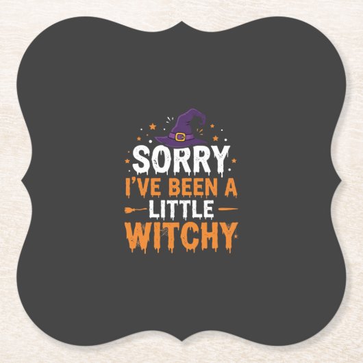 Lustiges Halloween-Kleines-Hexen-Zitat-Design Untersetzer (Vorderseite)