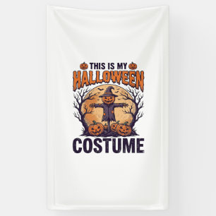 Lustiges Halloween-Kostüm Kürbis Hexe Shirt Design Banner