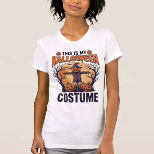 Lustiges Halloween-Kostüm Kürbis-Hexe-Shirt-Design T-Shirt