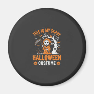 Lustiges Halloween-Kostüm Sensenmann Friedhof Desi Magnet