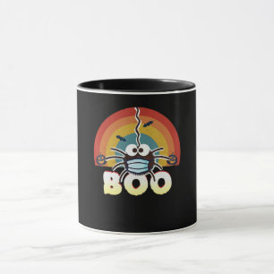 Lustiges Halloween-Kostüm Spinne mit Maske Boo Tasse