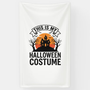 Lustiges Halloween-Kostüm Spukhaus Vintage-Shirt Banner
