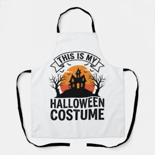 Lustiges Halloween-Kostüm Spukhaus Vintage-Shirt Schürze