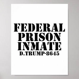 Lustiges Halloween-Kostüm T-Shirt Trump Gefangener Poster
