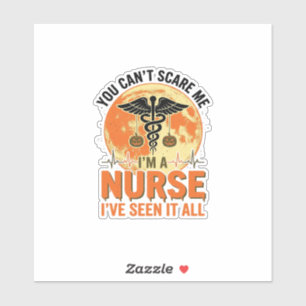Lustiges Halloween-Krankenschwester Vintage-Medizi Aufkleber