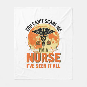 Lustiges Halloween-Krankenschwester Vintage-Medizi Fleecedecke