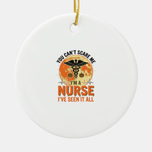 Lustiges Halloween-Krankenschwester Vintage-Medizi Keramik Ornament