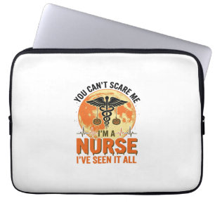 Lustiges Halloween-Krankenschwester Vintage-Medizi Laptopschutzhülle