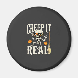 Lustiges Halloween-Kriech-Wirklich-Tanzendes-Skele Magnet