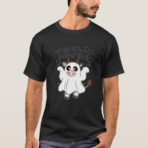 Lustiges Halloween-Kuh-Geist-Kostüm T-Shirt