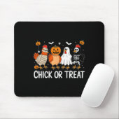 Lustiges Halloween-Kürbis-Huhn Chick oder Treat Ch Mousepad (Mit Mouse)