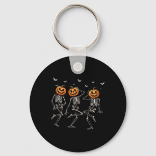 Lustiges Halloween-Kürbis-Tanz-Skelett-Kostüm W Schlüsselanhänger