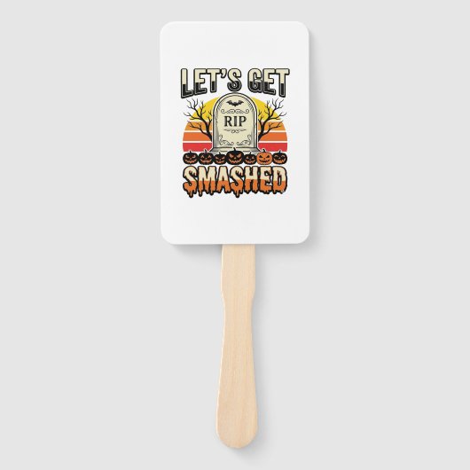Lustiges Halloween Lasst Uns Zerstört werden Fried Fächer (Vorderseite)