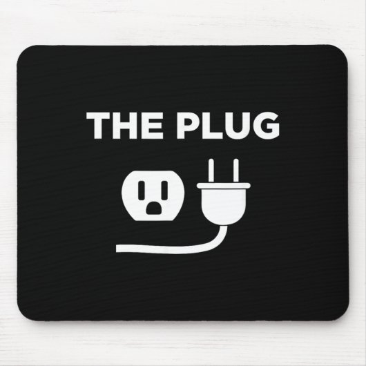 Lustiges Halloween-Meme-Kostüm The Plug Mousepad (Vorne)
