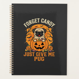 Lustiges Halloween-Mops-Süßigkeiten-Design_1 Planer
