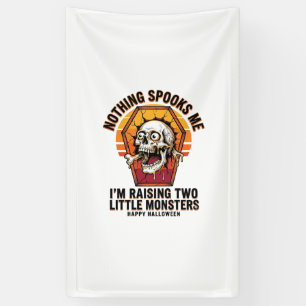 Lustiges Halloween-Mutter-Shirt für Eltern von zwe Banner