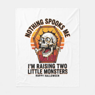 Lustiges Halloween-Mutter-Shirt für Eltern von zwe Fleecedecke