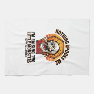 Lustiges Halloween-Mutter-Shirt für Eltern von zwe Geschirrtuch