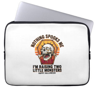 Lustiges Halloween-Mutter-Shirt für Eltern von zwe Laptopschutzhülle