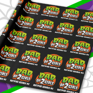 Lustiges Halloween Nichts schreckt mich Papa von 2 Geschenkpapier