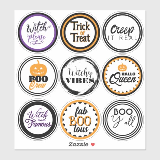 Lustiges Halloween-Party-Geschenk Aufkleber (Blatt)