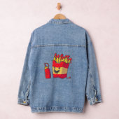 lustiges Halloween-Pommes-Monster Jeansjacke (Hangar)