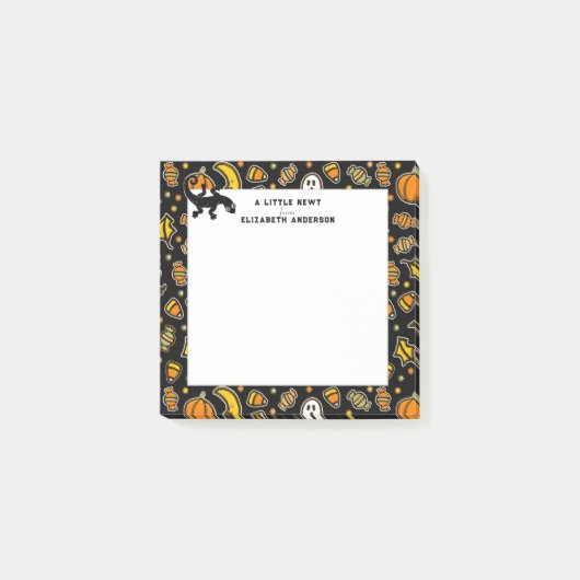 Lustiges Halloween Post-it Klebezettel (Vorderseite)