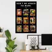 Lustiges Halloween Poster (Heimbüro)