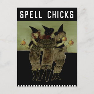 Lustiges Halloween Postkarte